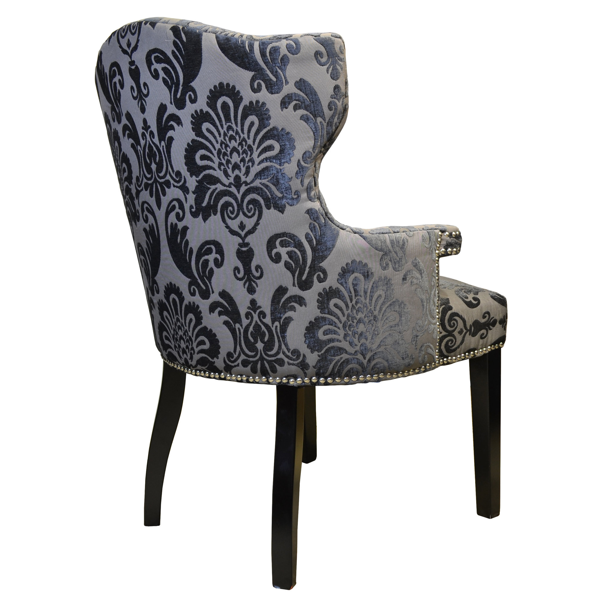 HD Couture Brittania Fan Damask Wingback Chair & Reviews Wayfair